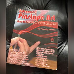 Advanced Pinstripe Art - Red Pinstripe How-To Book by